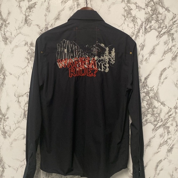 V.Jeans Men’s Black Shirt Size M - Picture 5 of 11